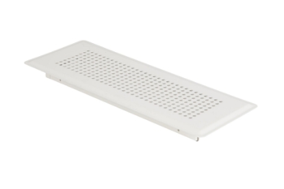 Toon details van Rooster 310 x 85 mm, wit (RAL 9010) Afbeeldingen van Rooster 310 x 85 mm, wit (RAL 9010)