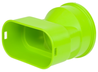 Toon details van Adapter luchtverdeelkast kunststof van D75/63 mm naar half rond 50 x 100 mm Afbeeldingen van Adapter luchtverdeelkast kunststof van D75/63 mm naar half rond 50 x 100 mm