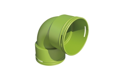 Toon details van Bocht 90 graden D75/63 mm Afbeeldingen van Bocht 90 graden D75/63 mm