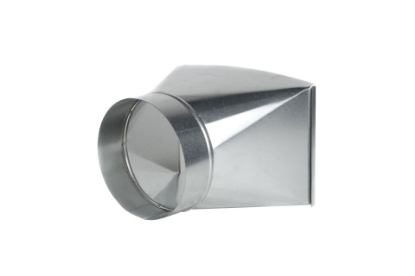 Toon details van Verloopstuk rechthoekig naar rond, 203x203 mm - D200, spirosafe Afbeeldingen van Verloopstuk rechthoekig naar rond, 203x203 mm - D200, spirosafe