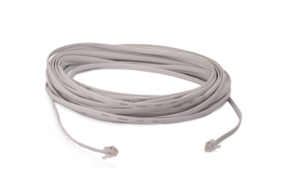 Toon details van S. modulaire kabel, 10 meter RJ12 6-aderig Afbeeldingen van S. modulaire kabel, 10 meter RJ12 6-aderig