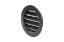 Toon details van Muurrooster aluminium D100 mm, gemoffeld in kleur: RAL 9005 (zwart) Afbeeldingen van Muurrooster aluminium D100 mm, gemoffeld in kleur: RAL 9005 (zwart)
