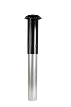 Toon details van Ventilatiedakdoorvoer ongeïsoleerd, D125 zwart RAL 9005 Afbeeldingen van Ventilatiedakdoorvoer ongeïsoleerd, D125 zwart RAL 9005